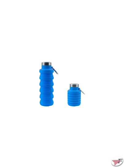 Borraccia pieghevole in silicone blu o rossa - 8011410743205 -  Cartomania