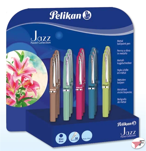 Penna stilografica pelikan jazz - linea pastell - azzurro chiaro -  8009270010179B - Pelikan
